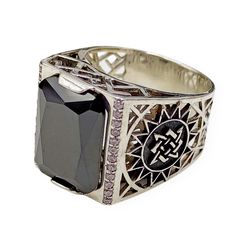 ring runes rodovik and svarog, code 701340ym, completely 925 sterling silver