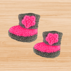 crochet baby bootie pdf pattern