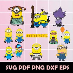 minions svg, minions clipart, minions png, minions eps, minions dxf, minions scrapbook, minions digital art