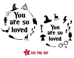 you are so loved harry svg, you are so loved svg, harry potter silhouette svg