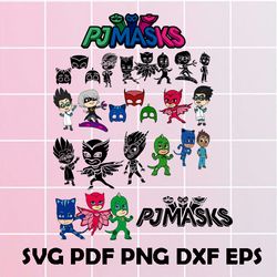 pj maks svg, pj maks clipart, pj maks eps, pj maks dxf, pj maks png, pj maks scrapbook, pj maks digital art, pj maks