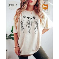 disney halloween dancing skeleton comfort color shirt, skeleton mickey ear shirt, funny skeleton shirt, mickey balloon s