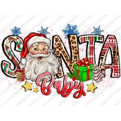 santa baby christmas sublimation design download, merry christmas png, santa baby png, christmas png, sublimate design d