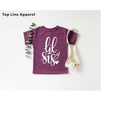 lil sister shirt, lil sis shirt, big sis, big sister tee, pregnancy announcement, baby announcement, matching sibling sh