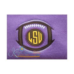 football monogram applique