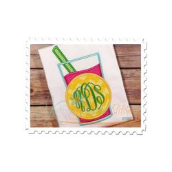 lemonade glass applique