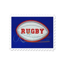 rugby applique double satin