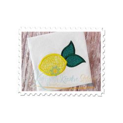 single lemon applique