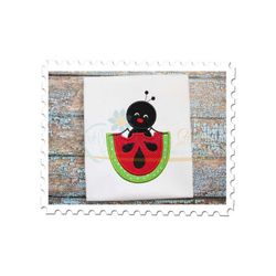 ant watermelon applique