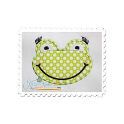 frog girl applique