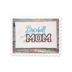 baseball mom 5 applique