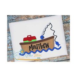 fishing boat applique