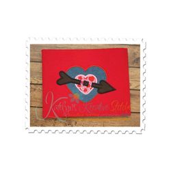 heart target applique