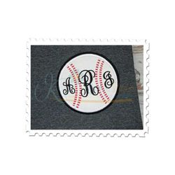 baseball applique for monograms