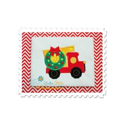 christmas dump truck applique