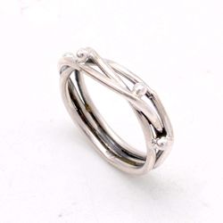 925 silver minimalist ring, women handmade boho ring jewelry for wedding gift, gift for her,