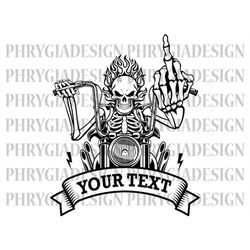 motorcycle rider svg png , skeleton middle finger , motorcycle skull svg , motorcycle svg , chopper svg , motorcycle ske