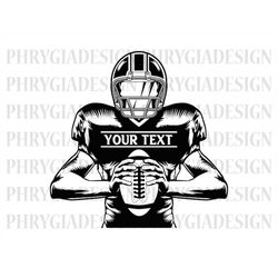 american football player svg file , football svg , football png , football shirt svg , football mom  football season svg