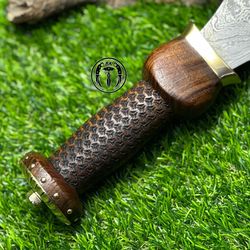 custom handmade damascus steel roman gladius dagger sword engraved wood -416 hand forged swords gift outdoor mk6197m