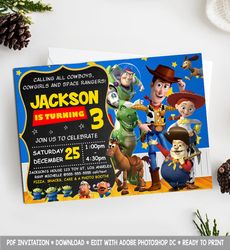 toy story invitation, toy story birthday invitation, toy story birthday party invitation, toy story invites, toy story