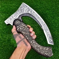 unique multipurpose handmade carbon steel viking tomahawk hatchet outdoor forged handle axe