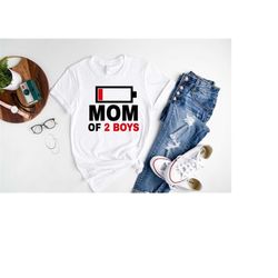 mom of twins shirt, mom of two boys t-shirt, funny gift for mom day, graphic tees for women, mom gift idea for wife from