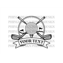 Golf Svg Png , Golf Name Frame Svg , Golf Monogram , Golfing Svg , Golf Ball Svg , Golf Clipart , Golf Club Svg , Digita