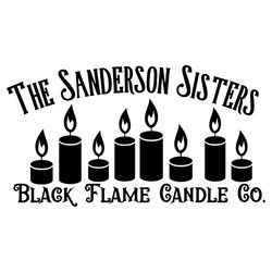 sanderson sisters black flame candle co. svg gift svg