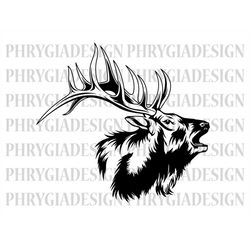 elk deer svg , elk antler svg , deer png , deer clipart , deer hunter svg , hunting svg , hunting shirt svg , digital do