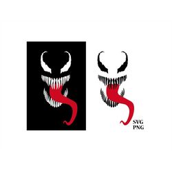 venom design cut file , venom svg png , venom cricut , venom design , venom silhouette , the avengers , digital download
