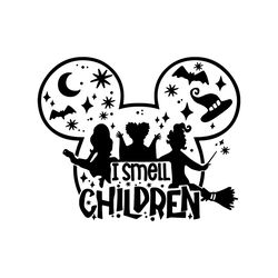 Sanderson Sisters Halloween Witch Mickey Head SVG