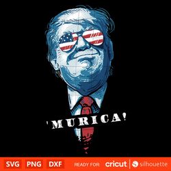 trump murica svg, donald trump svg, trump merica svg, silhouette vector cut file