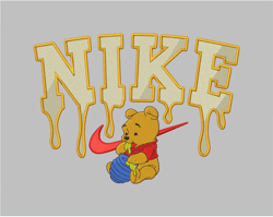 nike pooh melt- nike pooh embroidery design file