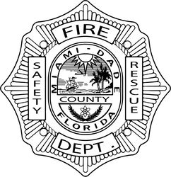 miami dade fire safety rescue florida badge vector file svg dxf eps png jpg file
