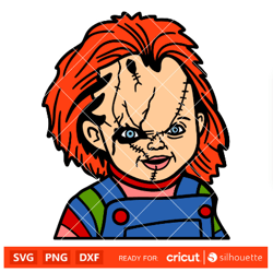 chucky face-svg friends till the end-svg halloween-svg horror movie-svg cricut silhouette vector cut file