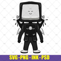 G Man Skibidi Toilet SVG,G Man Skibidi Toilet PNG,G Man Skibidi Toilet  Ink,Titan TV Man Upgraded From Skibidi Toilet Ink