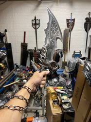 god of war blades of chaos sword twin blades gow kratos metal cosplay weapon prop