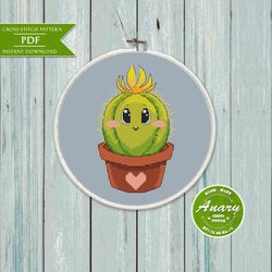 cute cactus cross stitch pattern