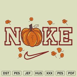 nike pumkin halloween embroidery design z - halloween embroidery files - dst, pes, jef