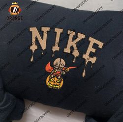 nike sam halloween embroidered crewneck, halloween sweatshirt, horror friends embroidered hoodie, unisex tshirt