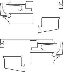 ar 15 blank gun template vector file svg dxf eps png jpg file