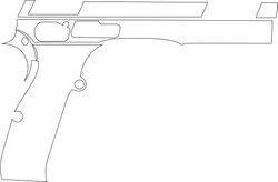 cz shadow 2 gun blank template vector file svg dxf eps png jpg file