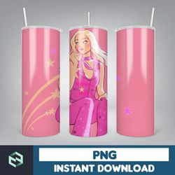 barbie tumbler, barbie tumbler png, barbie sublimation wraps, digital download (13)