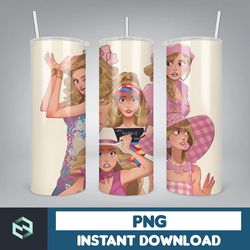 barbie tumbler, barbie tumbler png, barbie sublimation wraps, digital download (16)