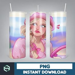 barbie tumbler, barbie tumbler png, barbie sublimation wraps, digital download (2)