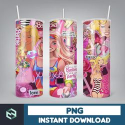 barbie tumbler, barbie tumbler png, barbie sublimation wraps, digital download (20)