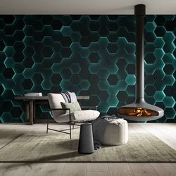 modern geometric wallpaper 3d wallpaper sticker realistic