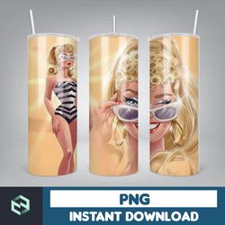 barbie tumbler, barbie tumbler png, barbie sublimation wraps, digital download (32)