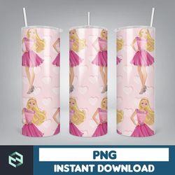 barbie tumbler, barbie tumbler png, barbie sublimation wraps, digital download (79)