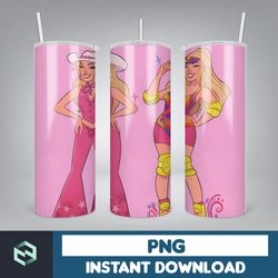 barbie tumbler, barbie tumbler png, barbie sublimation wraps, digital download (8)